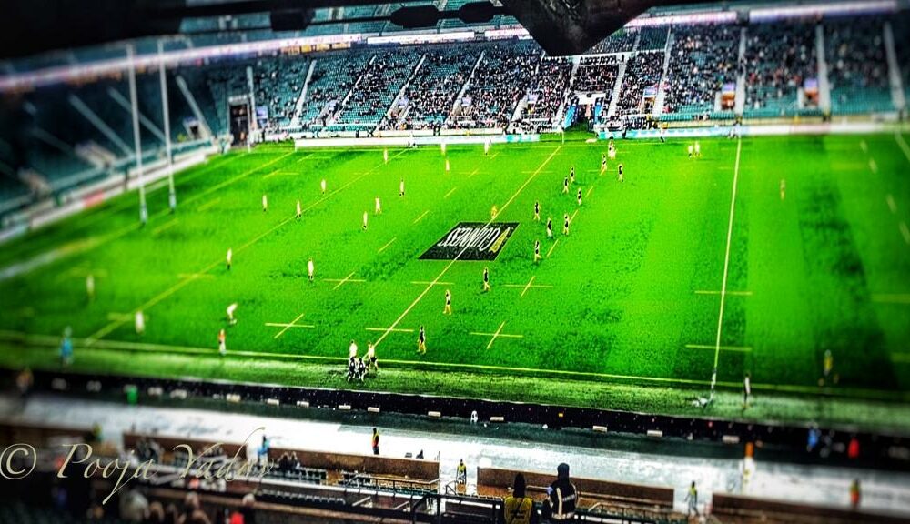 Rugby at Twickenham stadium