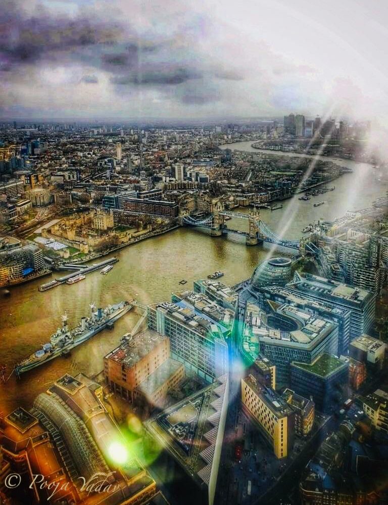 A cloudy day, London