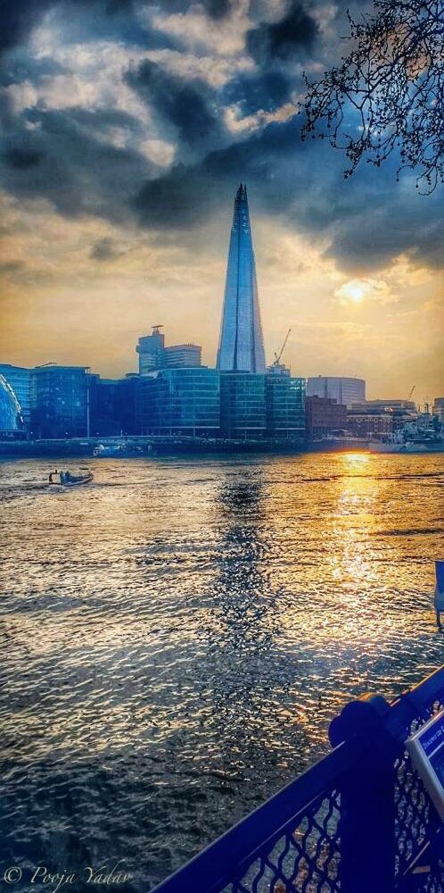 Sunset, calm and serene Thames, London